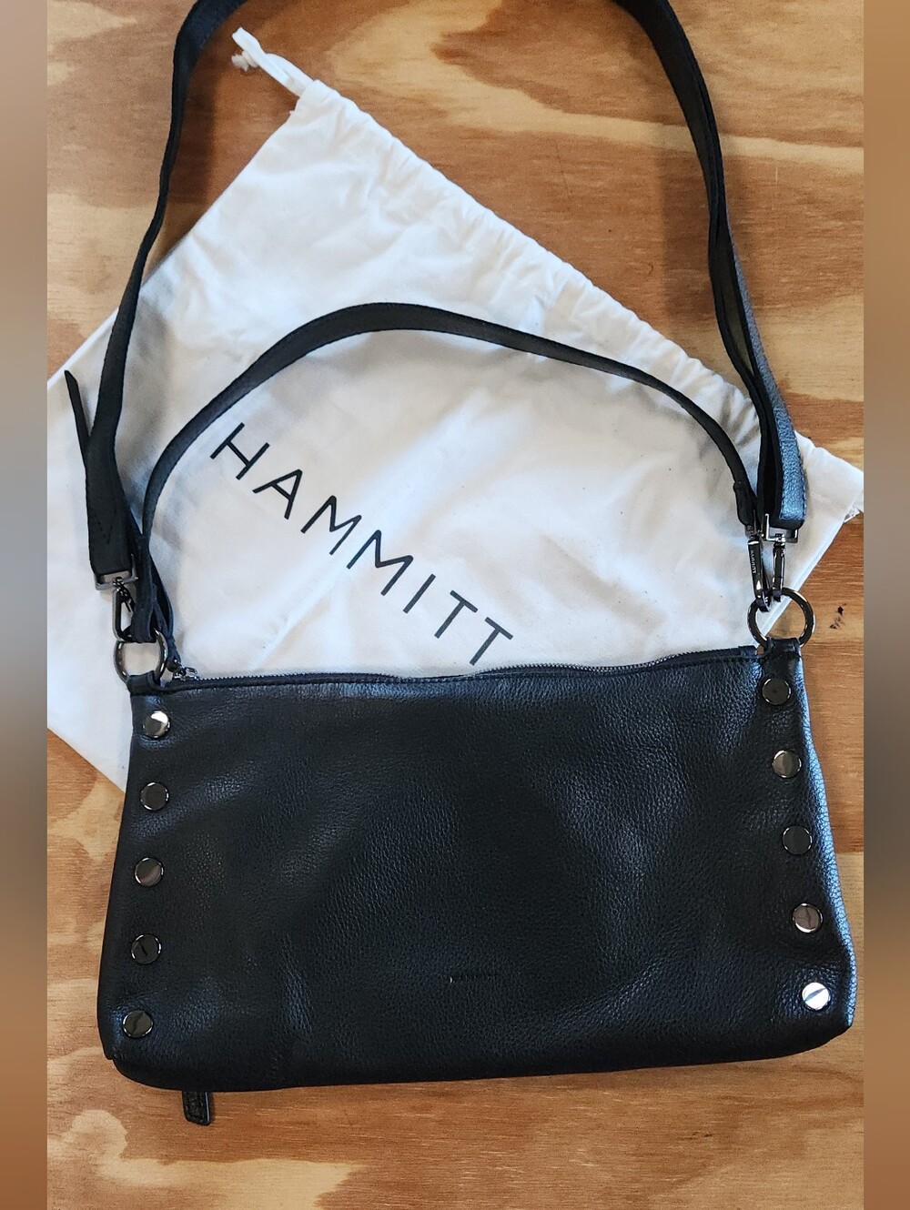 Hammitt Kyle Medium Black/Gunmetal - Picture 2 of 16